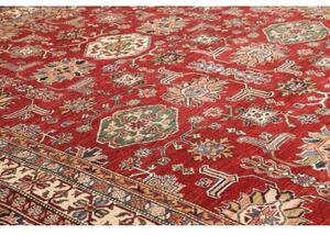 Tappeto Kazak Fine Stilizzato Rosso Mattone Beige 242x318 Cm