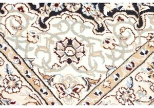 Tappeto Nain 9la Medaglione Floreale Blu Scuro Avorio 98x150 Cm