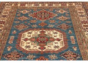 Tappeto Kazak Fine Stilizzato Blu Avorio 172x240 Cm