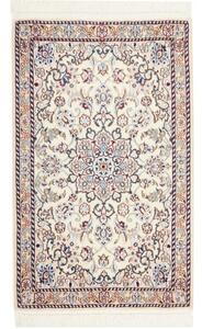Tappeto Nain 9la Medaglione Floreale Avorio Blu 60x98 Cm