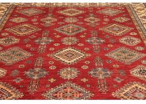 Tappeto Kazak Fine Stilizzato Rosso Avorio 270x363 Cm