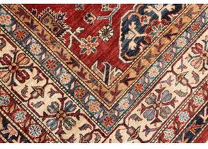 Tappeto Kazak Fine Stilizzato Rosso Mattone Beige 242x318 Cm