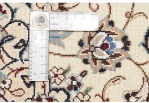 Tappeto Nain 9la Medaglione Floreale Avorio Blu 60x98 Cm