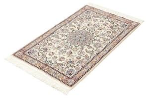Tappeto Nain 9la Medaglione Floreale Avorio Blu 60x98 Cm