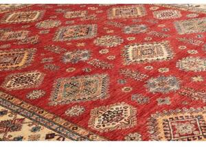Tappeto Kazak Fine Stilizzato Rosso Avorio 270x363 Cm