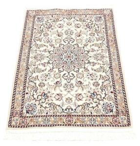 Tappeto Nain 9la Medaglione Floreale Avorio Blu 60x98 Cm