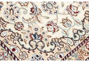 Tappeto Nain 9la Medaglione Floreale Avorio Blu 60x98 Cm