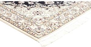 Tappeto Nain 9la Medaglione Floreale Blu Scuro Avorio 98x150 Cm