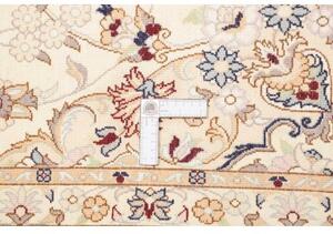 Tappeto Nain 9la Medaglione Floreale Avorio Blu 161x258 Cm