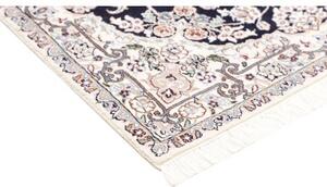 Tappeto Nain 9la Medaglione Floreale Blu Scuro Avorio 101x157 Cm