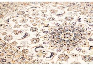 Tappeto Nain 9la Medaglione Floreale Avorio Blu 161x258 Cm