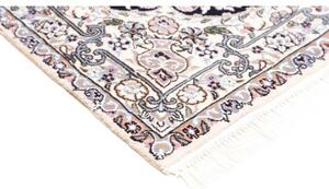 Tappeto Nain 9la Medaglione Floreale Blu Scuro Beige 101x155 Cm