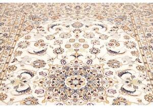 Tappeto Nain 9la Medaglione Floreale Avorio Blu 161x258 Cm
