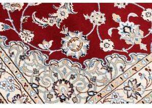 Tappeto Nain 9la Medaglione Floreale Rosso Avorio 100x151 Cm