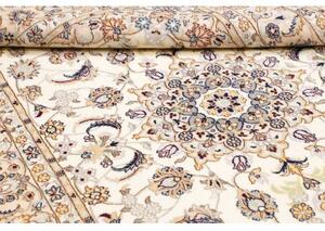 Tappeto Nain 9la Medaglione Floreale Avorio Blu 161x258 Cm