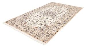 Tappeto Nain 9la Medaglione Floreale Avorio Blu 161x258 Cm