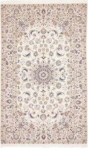 Tappeto Nain 9la Medaglione Floreale Avorio Blu 161x258 Cm