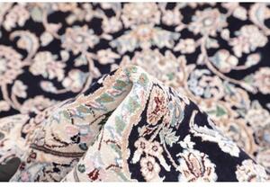 Tappeto Nain 9la Medaglione Floreale Blu Scuro Avorio 101x157 Cm