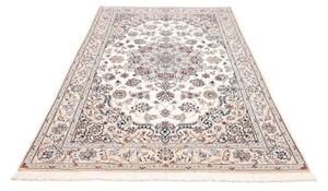 Tappeto Nain 9la Medaglione Floreale Avorio Blu Azzurro 153x253 Cm
