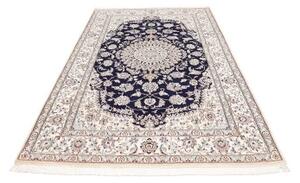 Tappeto Nain 9la Medaglione Floreale Blu Notte Avorio 156x253 Cm
