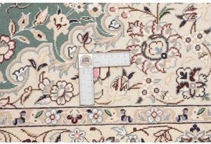 Tappeto Nain 9la Medaglione Floreale Verde Petrolio Beige 102x150 Cm
