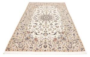Tappeto Nain 9la Medaglione Floreale Avorio Blu 161x258 Cm