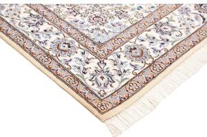 Tappeto Nain 9la Medaglione Floreale Blu Scuro Avorio 160x261 Cm