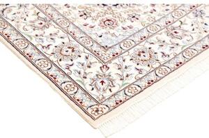 Tappeto Nain 9la Medaglione Floreale Blu Scuro Avorio 154x244 Cm