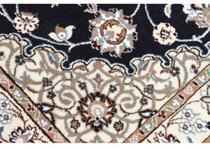 Tappeto Nain 9la Medaglione Floreale Blu Scuro Avorio 101x150 Cm