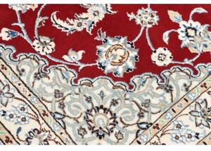 Tappeto Nain 9la Medaglione Floreale Rosso Avorio 101x150 Cm