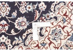 Tappeto Nain 9la Medaglione Floreale Blu Notte Avorio 80x117 Cm