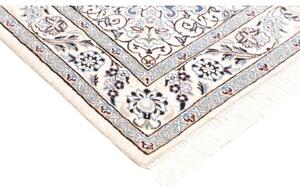 Tappeto Nain 9la Medaglione Floreale Blu Avorio 104x155 Cm