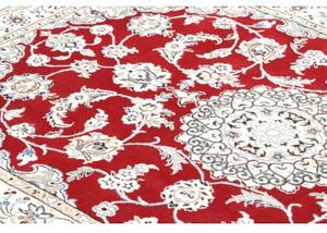 Tappeto Nain 9la Medaglione Floreale Rosso Avorio 101x151 Cm