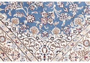 Tappeto Nain 9la Medaglione Floreale Blu Avorio 103x156 Cm