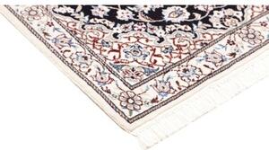 Tappeto Nain 9la Medaglione Floreale Blu Scuro Beige 78x118 Cm