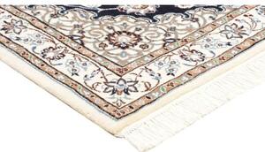 Tappeto Nain 9la Medaglione Floreale Blu Scuro Avorio 101x150 Cm