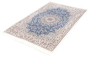Tappeto Nain 9la Medaglione Floreale Blu Avorio 103x156 Cm
