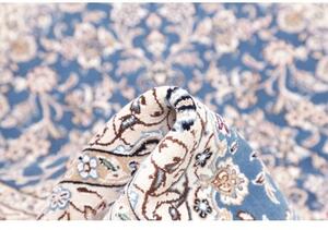 Tappeto Nain 9la Medaglione Floreale Blu Avorio 103x156 Cm
