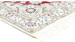 Tappeto Nain 9la Medaglione Floreale Rosso Avorio 101x151 Cm