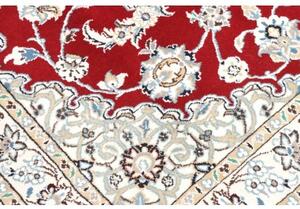 Tappeto Nain 9la Medaglione Floreale Rosso Avorio 101x151 Cm