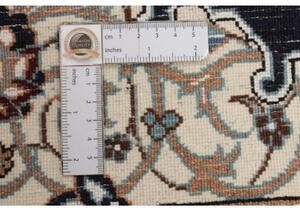 Tappeto Nain 9la Medaglione Floreale Blu Scuro Avorio 101x150 Cm