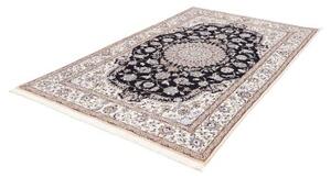 Tappeto Nain 9la Medaglione Floreale Blu Scuro Avorio 157x248 Cm