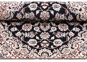 Tappeto Nain 9la Medaglione Floreale Blu Scuro Beige 78x118 Cm