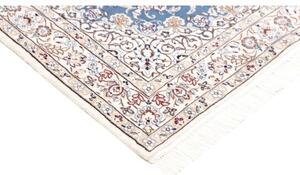 Tappeto Nain 9la Medaglione Floreale Blu Avorio 103x156 Cm
