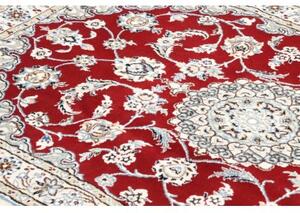 Tappeto Nain 9la Medaglione Floreale Rosso Avorio 101x150 Cm