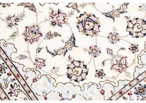 Tappeto Nain 6la Medaglione Floreale Avorio Blu 81x118 Cm