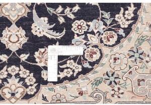 Tappeto Nain 6la Medaglione Floreale Blu Notte Avorio 85x123 Cm