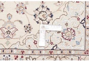 Tappeto Nain 6la Medaglione Floreale Avorio Blu 81x118 Cm