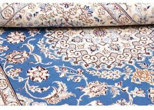 Tappeto Nain 9la Medaglione Floreale Blu Avorio 155x247 Cm