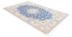 Tappeto Nain 9la Medaglione Floreale Blu Avorio 155x247 Cm